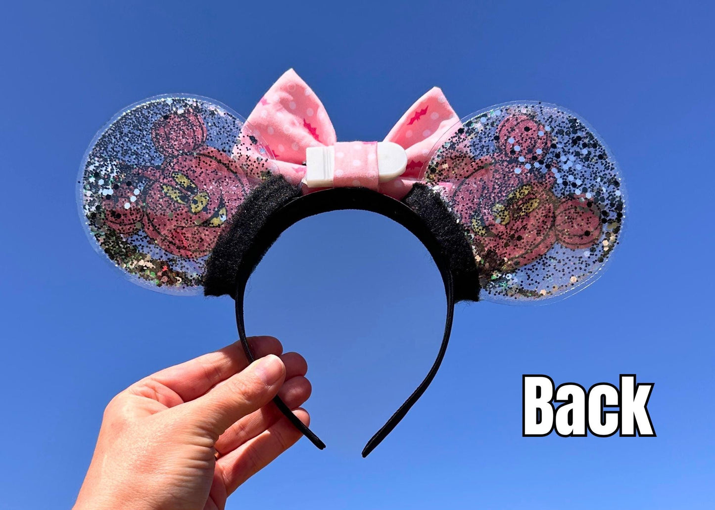Pink Mickey Pumpkin Pastel Halloween Disney Mouse Ears Headband