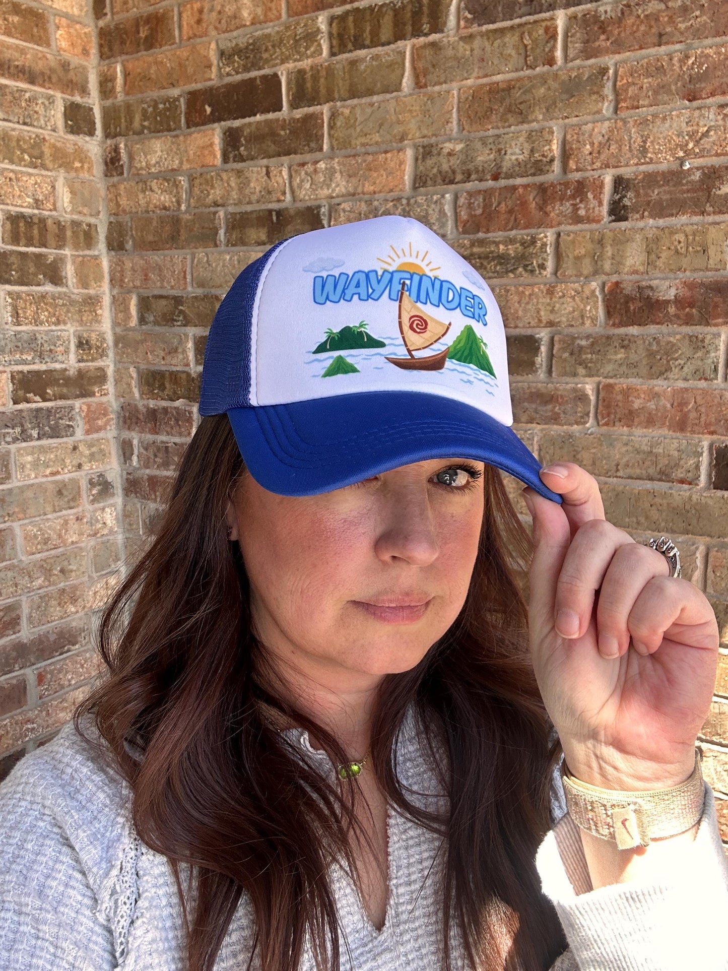 Moana Wayfinder Disney Trucker Hat, Adult Snapback Baseball Cap, Epcot Hat, Disney Princess Cosplay Costume, Disneyland Hat, Unique Gifts