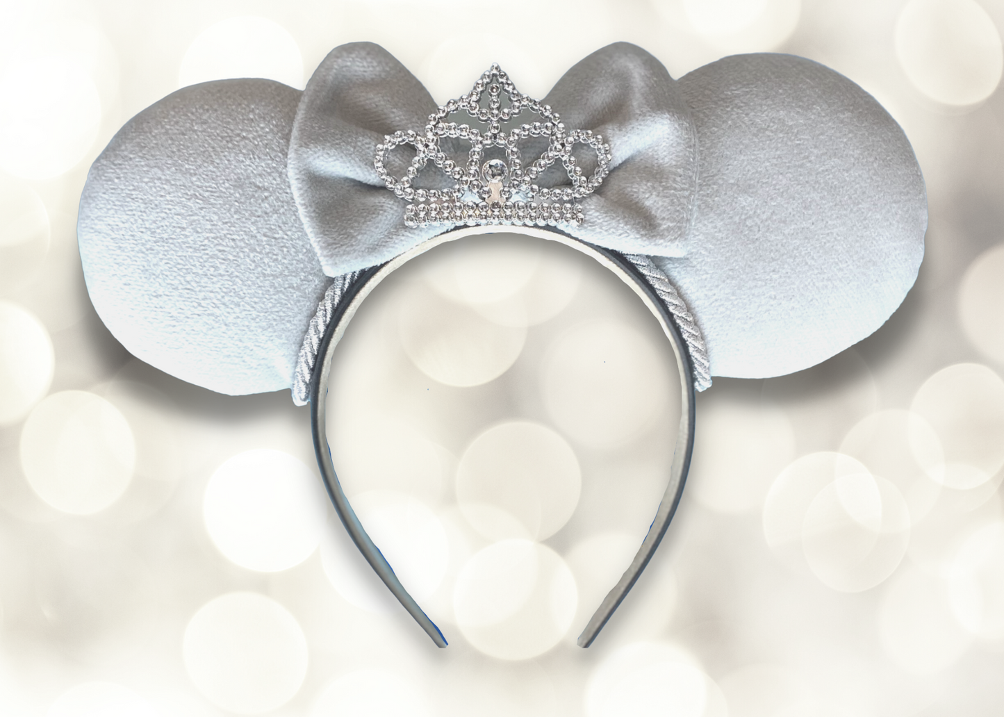 Cinderella Inspired Gray Velvet Princess Mouse Ears