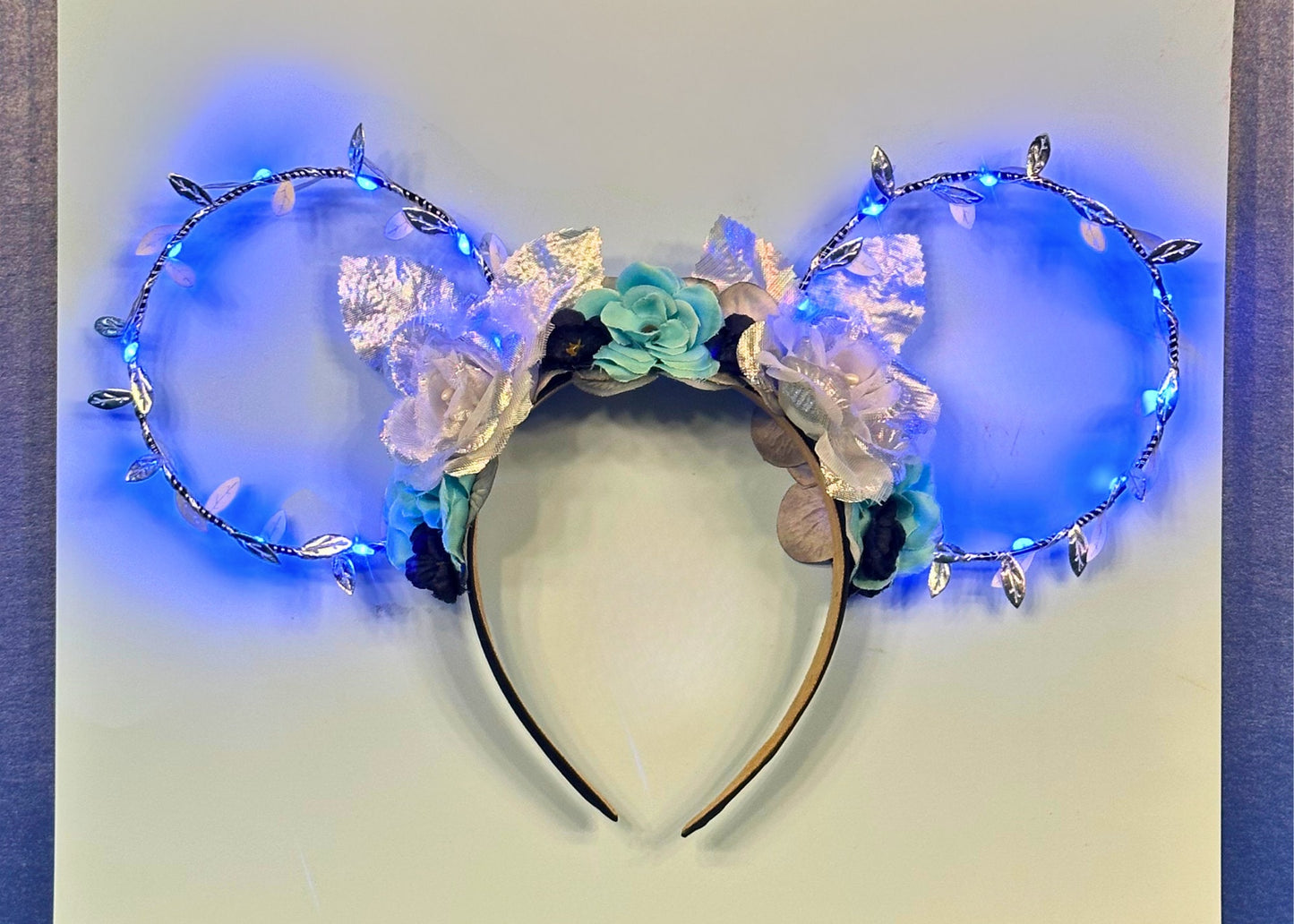 Hades Disney Ears, Hercules Flower Crown Mickey Mouse Ears, Floral Wire Minnie Ears, Villain Costume Cosplay, Halloween Headband, Evil Queen