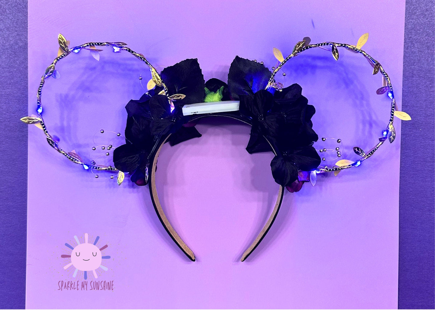 Ursula Disney Ears, Sea Witch Mickey Ears, Floral Wire Minnie Ears Headband, Little Mermaid Mouse Ears, Evil Costume, Villain Queen Cosplay