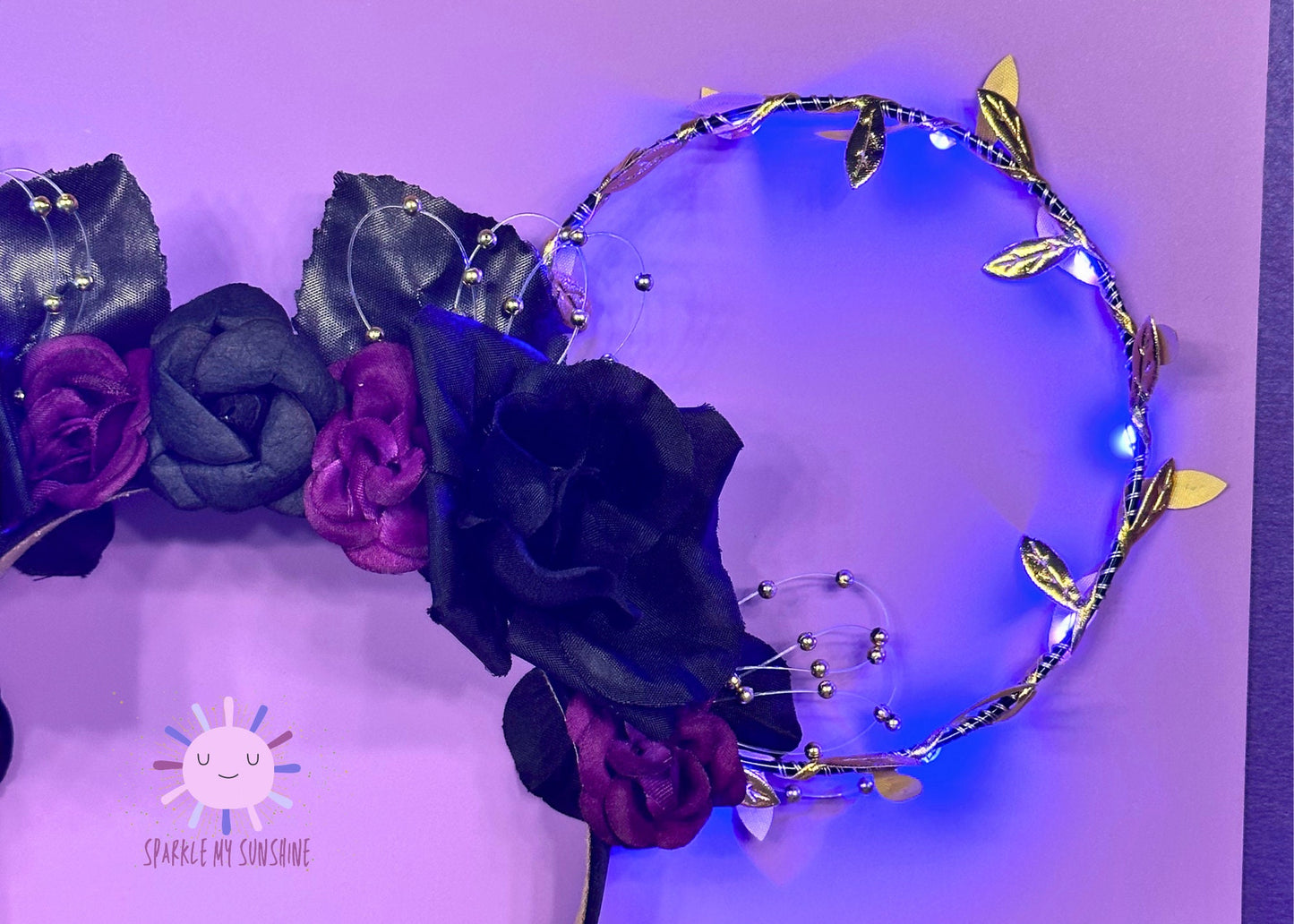 Ursula Disney Ears, Sea Witch Mickey Ears, Floral Wire Minnie Ears Headband, Little Mermaid Mouse Ears, Evil Costume, Villain Queen Cosplay