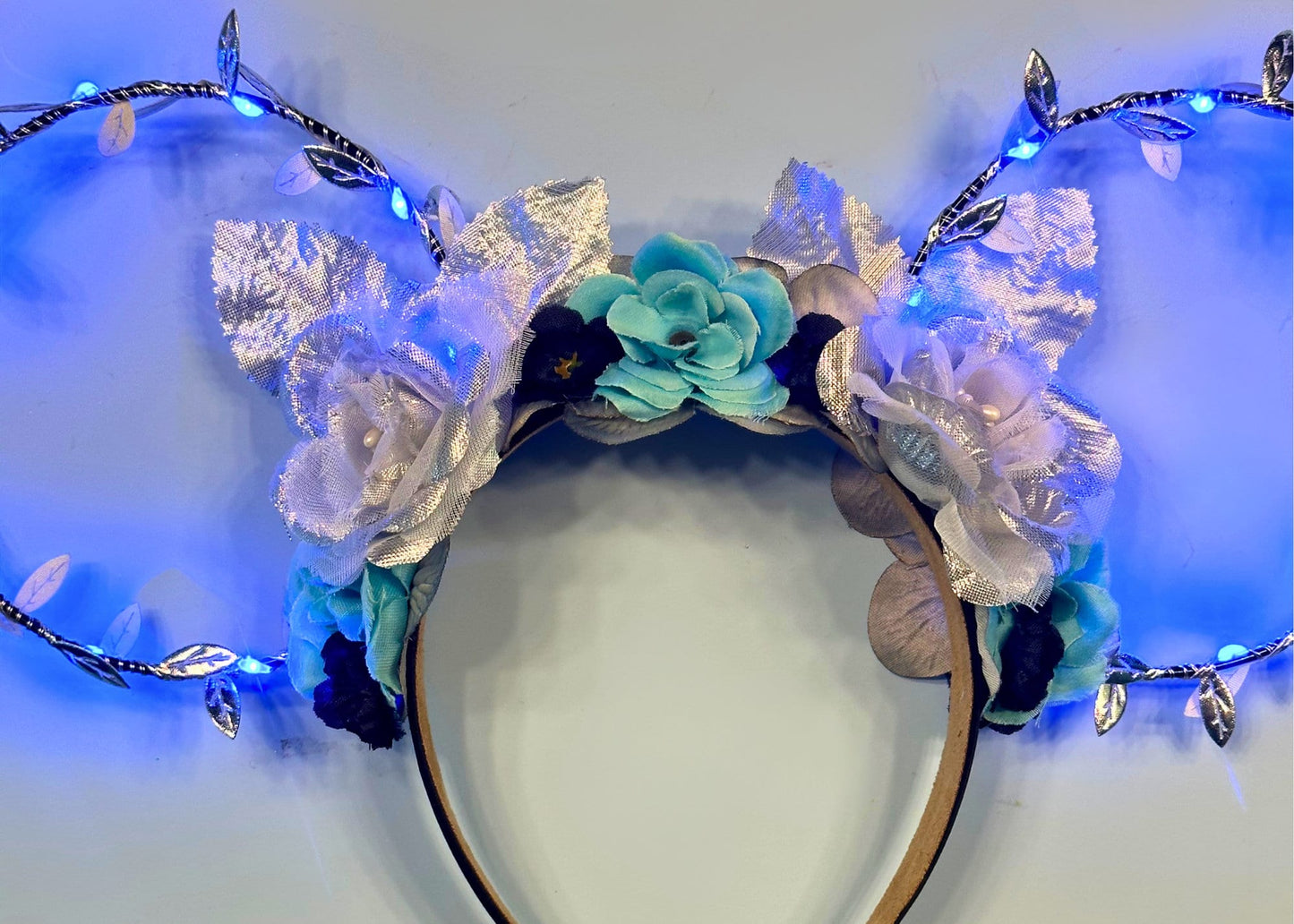 Hades Disney Ears, Hercules Flower Crown Mickey Mouse Ears, Floral Wire Minnie Ears, Villain Costume Cosplay, Halloween Headband, Evil Queen