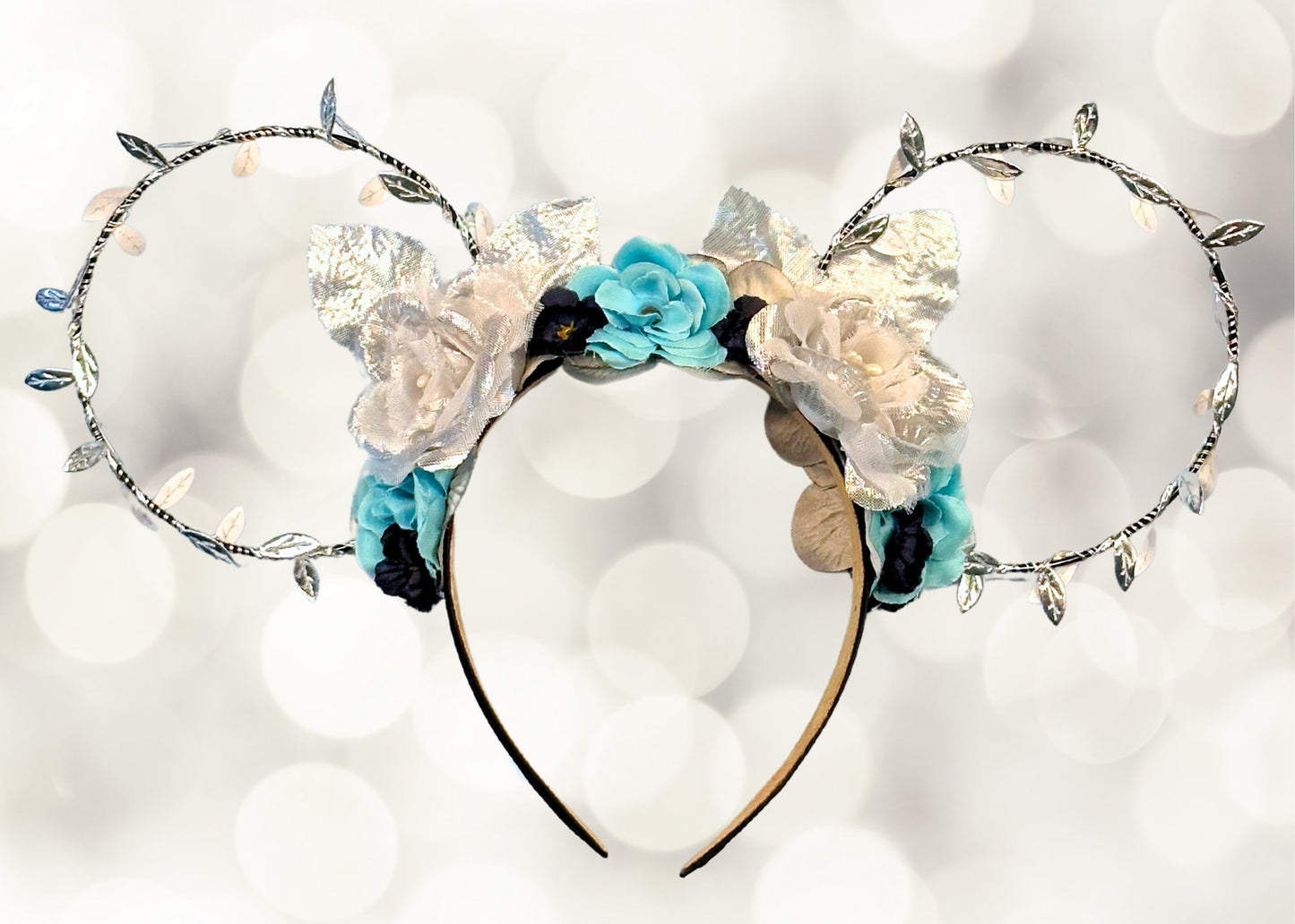 Hades Disney Ears, Hercules Flower Crown Mickey Mouse Ears, Floral Wire Minnie Ears, Villain Costume Cosplay, Halloween Headband, Evil Queen