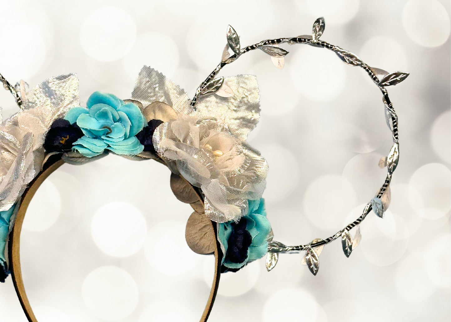 Hades Disney Ears, Hercules Flower Crown Mickey Mouse Ears, Floral Wire Minnie Ears, Villain Costume Cosplay, Halloween Headband, Evil Queen