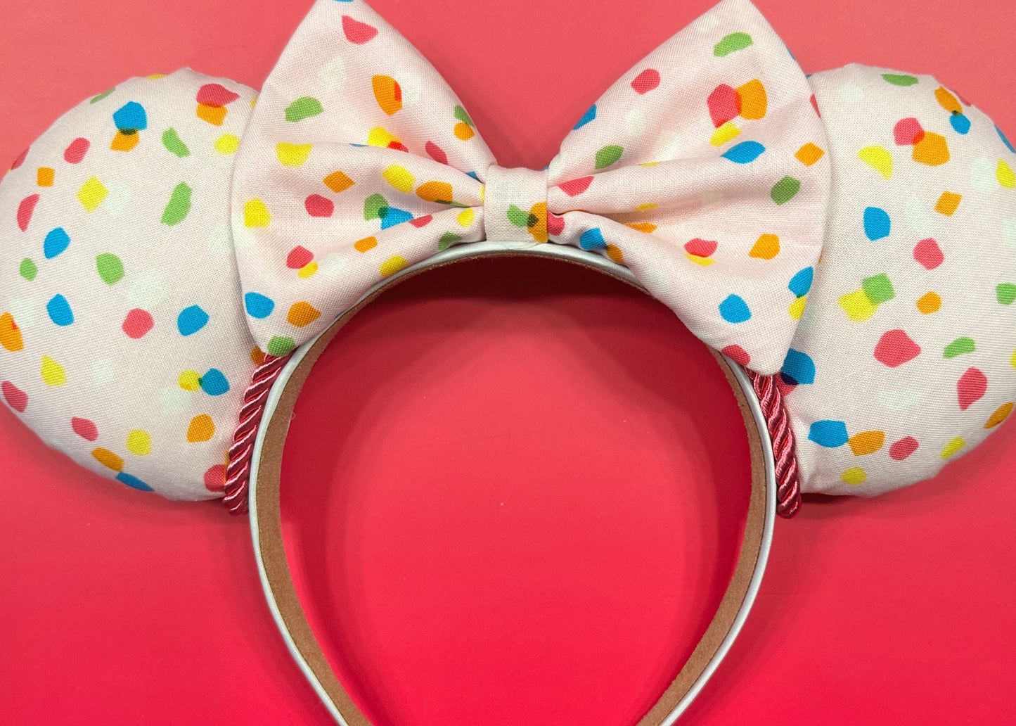 Pink Disney Ears, Rainbow Mickey Ears, Confetti Minnie Ears, Summer Disneyland Ears, Disney Birthday Ears, Unique Disney Gifts for Her