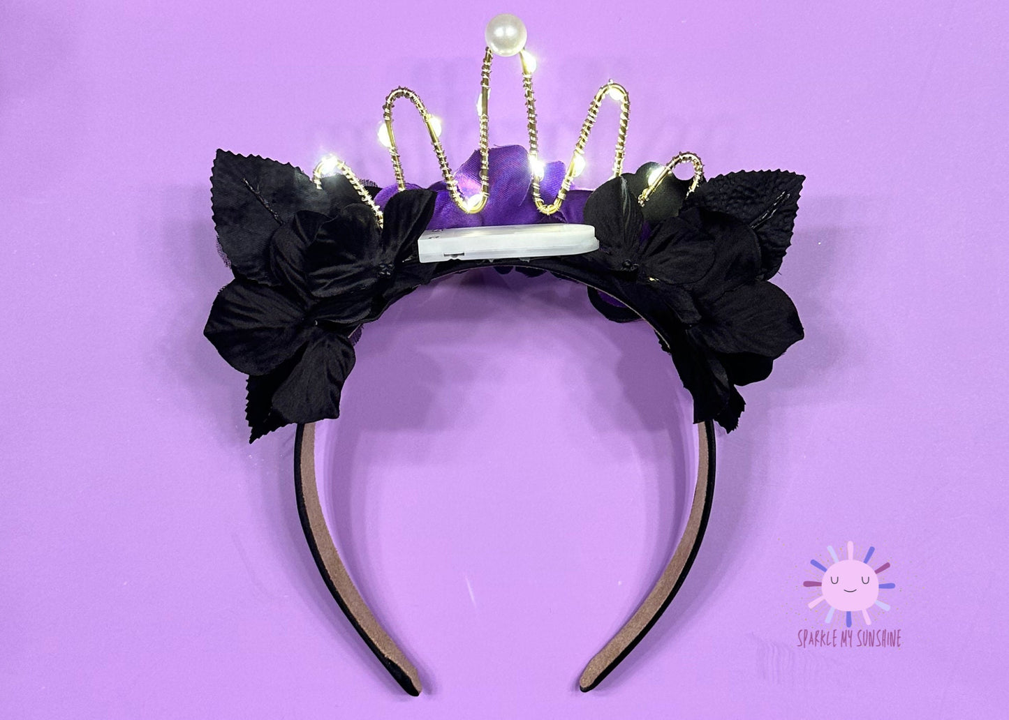 Evil Queen Crown Disney Ears, Snow White Mickey Ears, Descendants Headband, Floral Wire Minnie Ears, Halloween Costume, Villains, Maleficent