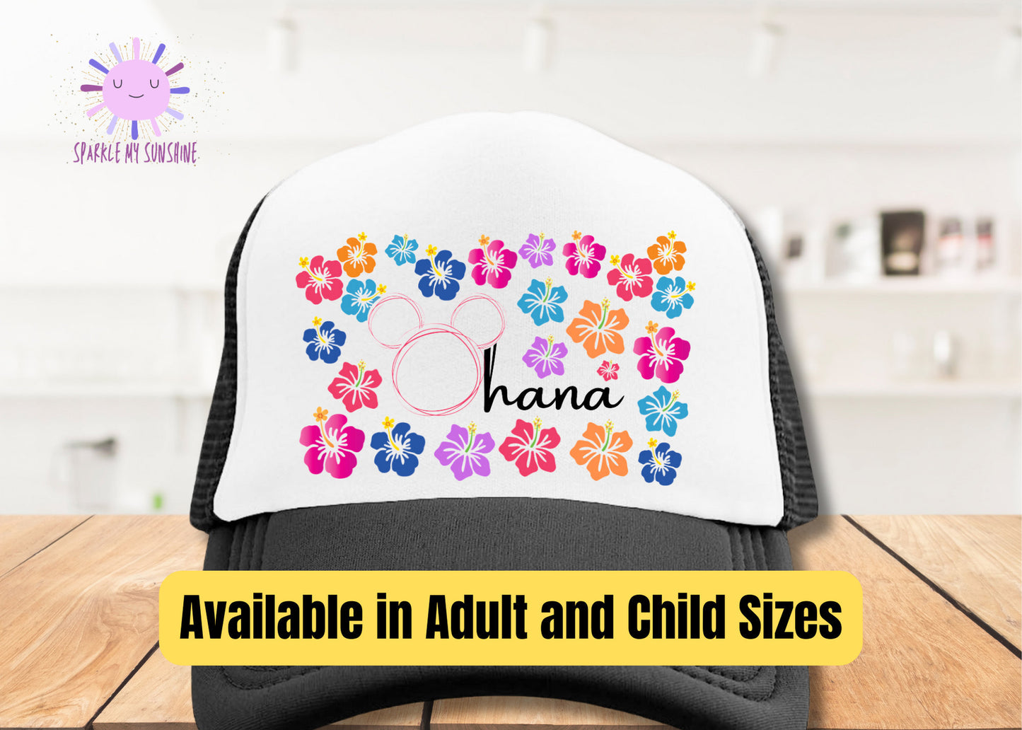 Lilo and Stitch Disney Trucker Hat, Mickey Ears Baseball Cap, Aulani Hawaiian Beach Hat, Matching Family Reunion Hat, Disneyland Dad Mom Hat