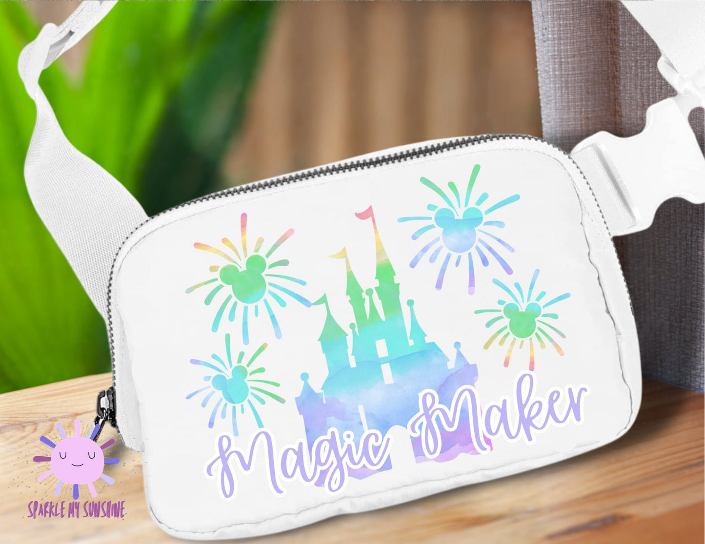 Watercolor Castle Fanny Pack
