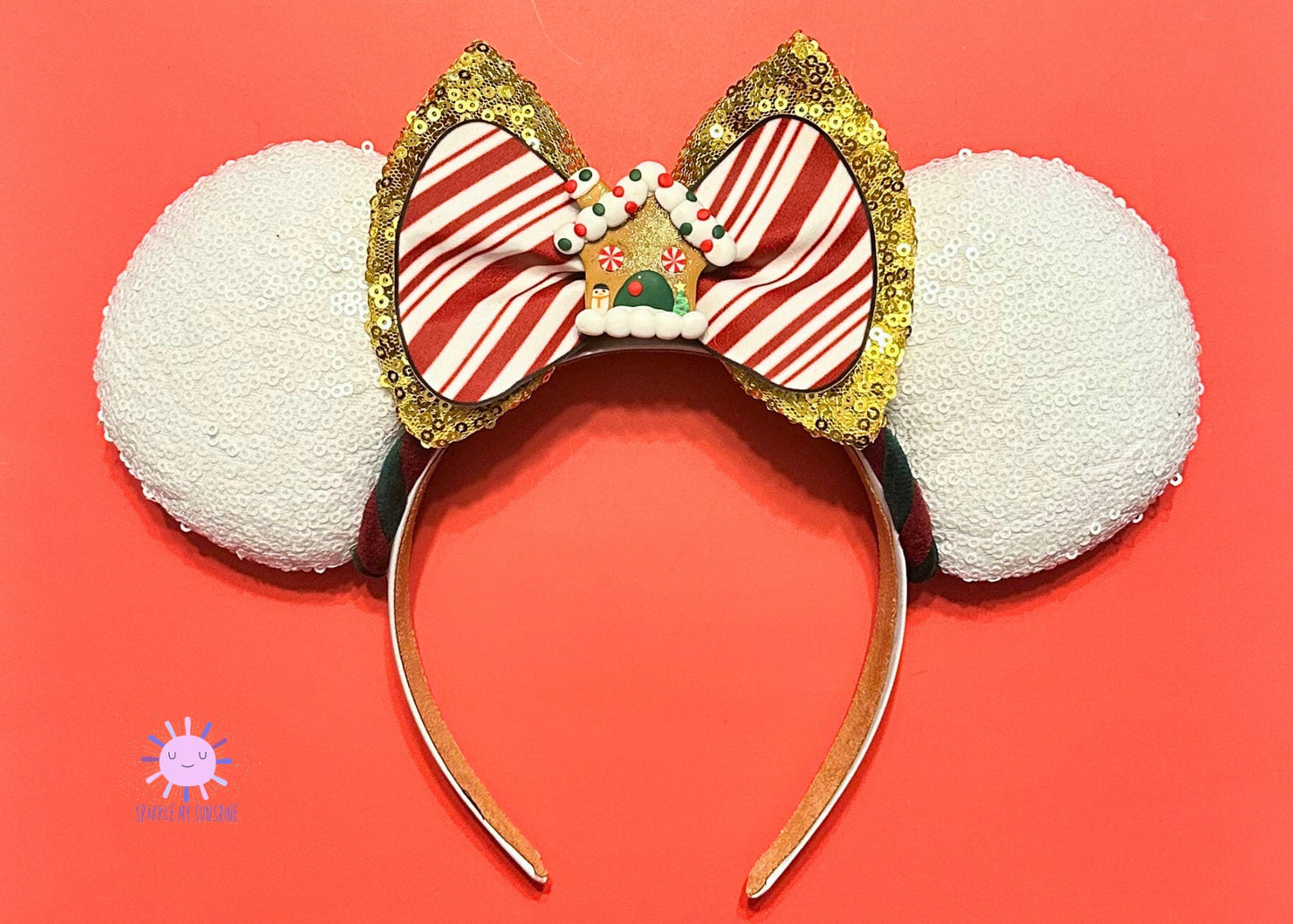 Gingerbread House Disney Christmas Mickey Mouse Ears Headband