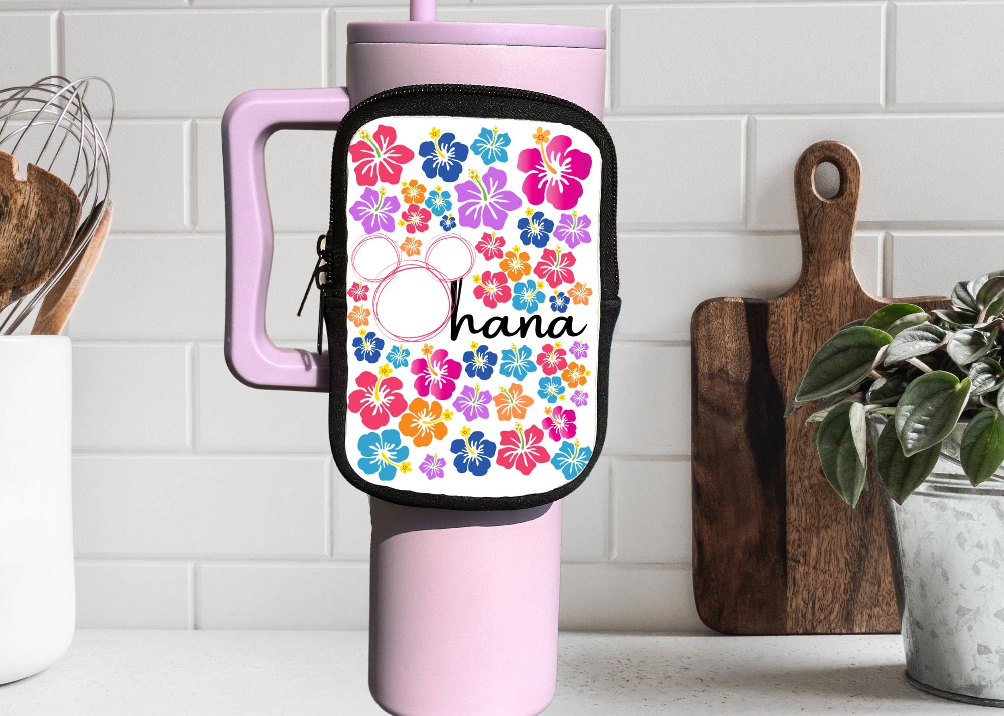 Ohana Hawaiian Water Bottle Tumbler Pouch – SparkleMySunshine