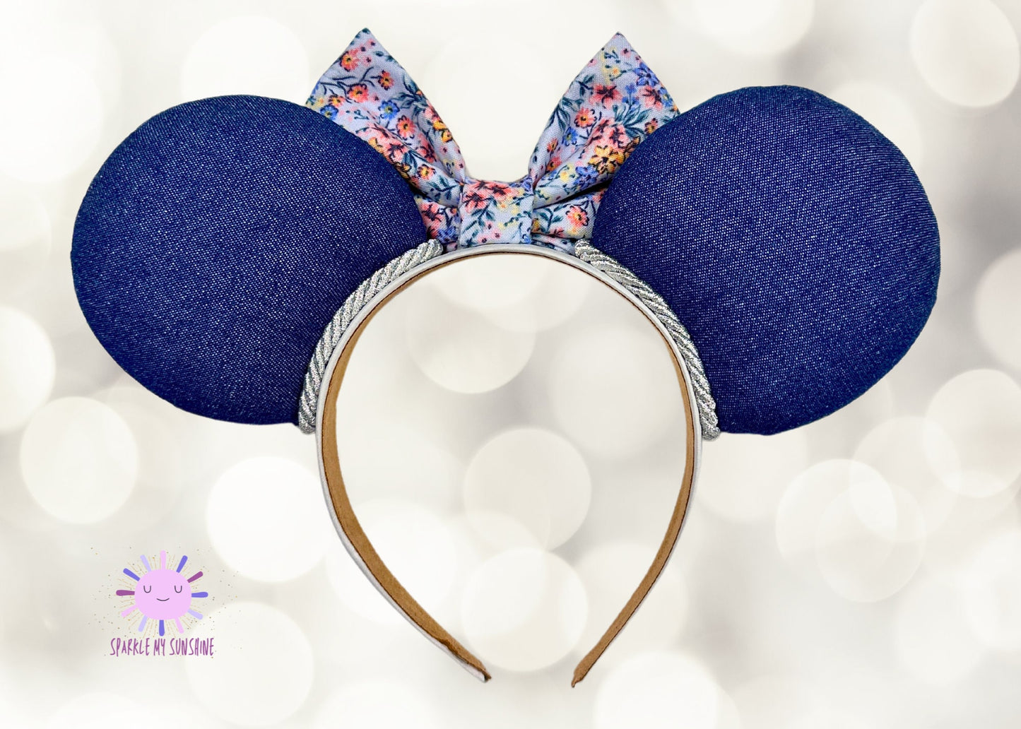 Spring Floral Disney Ears, Epcot Flower and Garden Festival Mickey Ears, Denim Blue Minnie Ears, Pink Disneyland Headband, Summer Mouse Ears