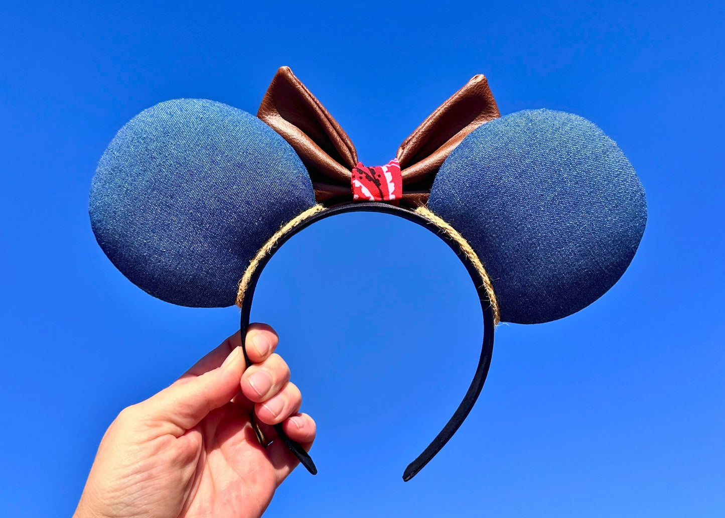 Pixar Toy Story inspired Woody Disney Ears, Cowboy Mickey Ears Headband, Custom Embroidery Minnie Ears, Movie Mouse Ears, Toy Story Birthday