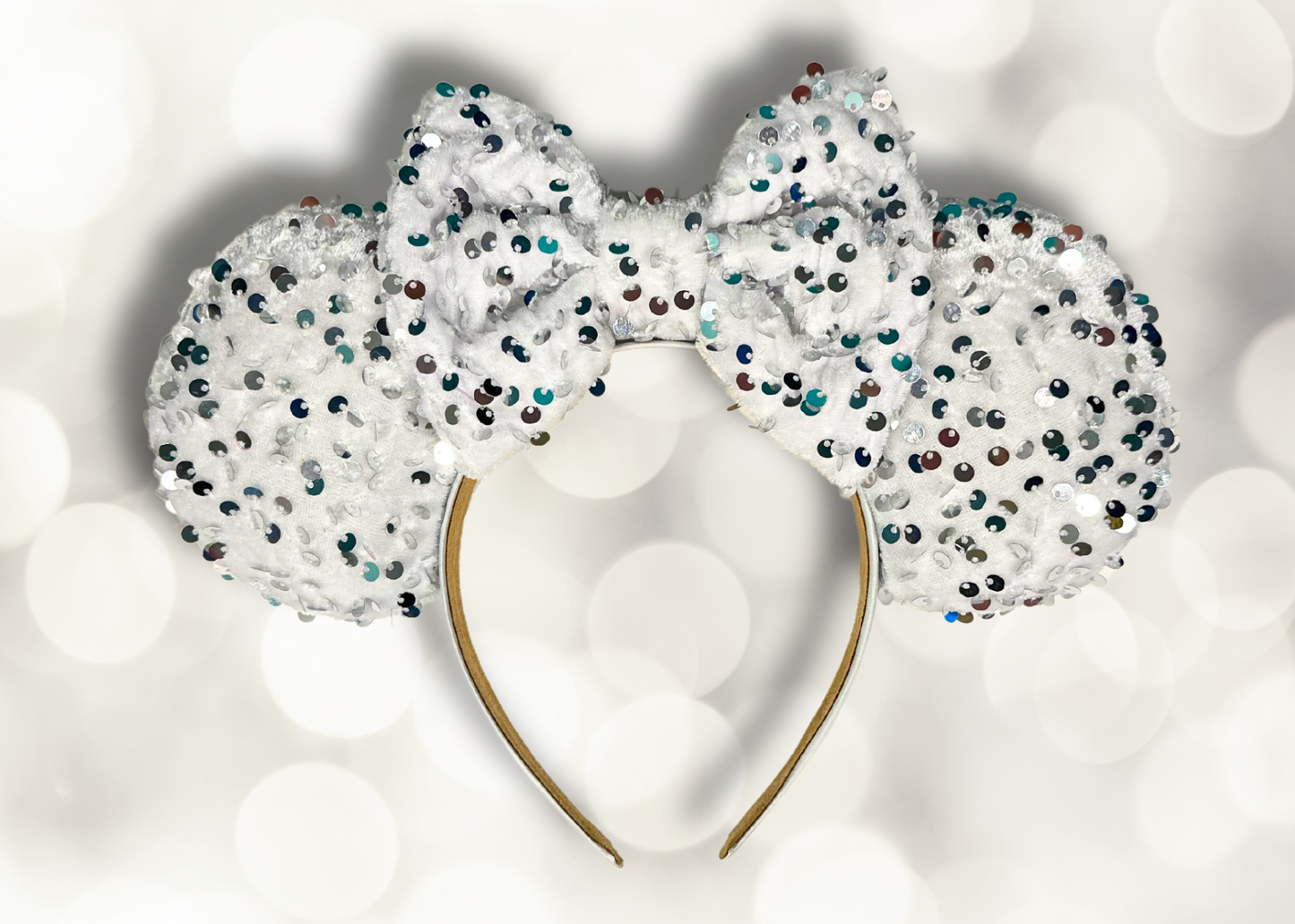 Black and White NYE Tuxedo Mouse Ears Headband