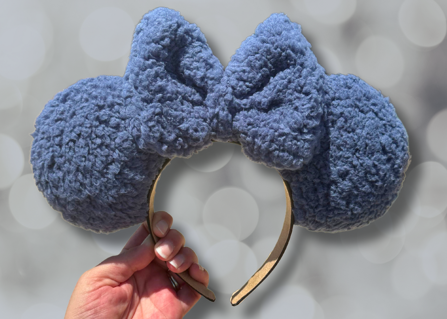 Blue Sherpa Mouse Ears