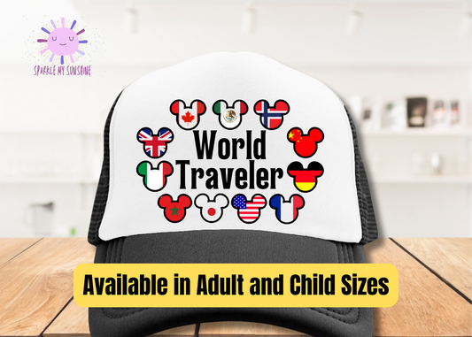 Mickey World Traveler Trucker Hat