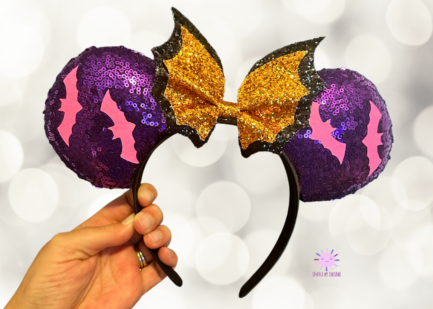 Glow in the Dark Bats Mouse Ears