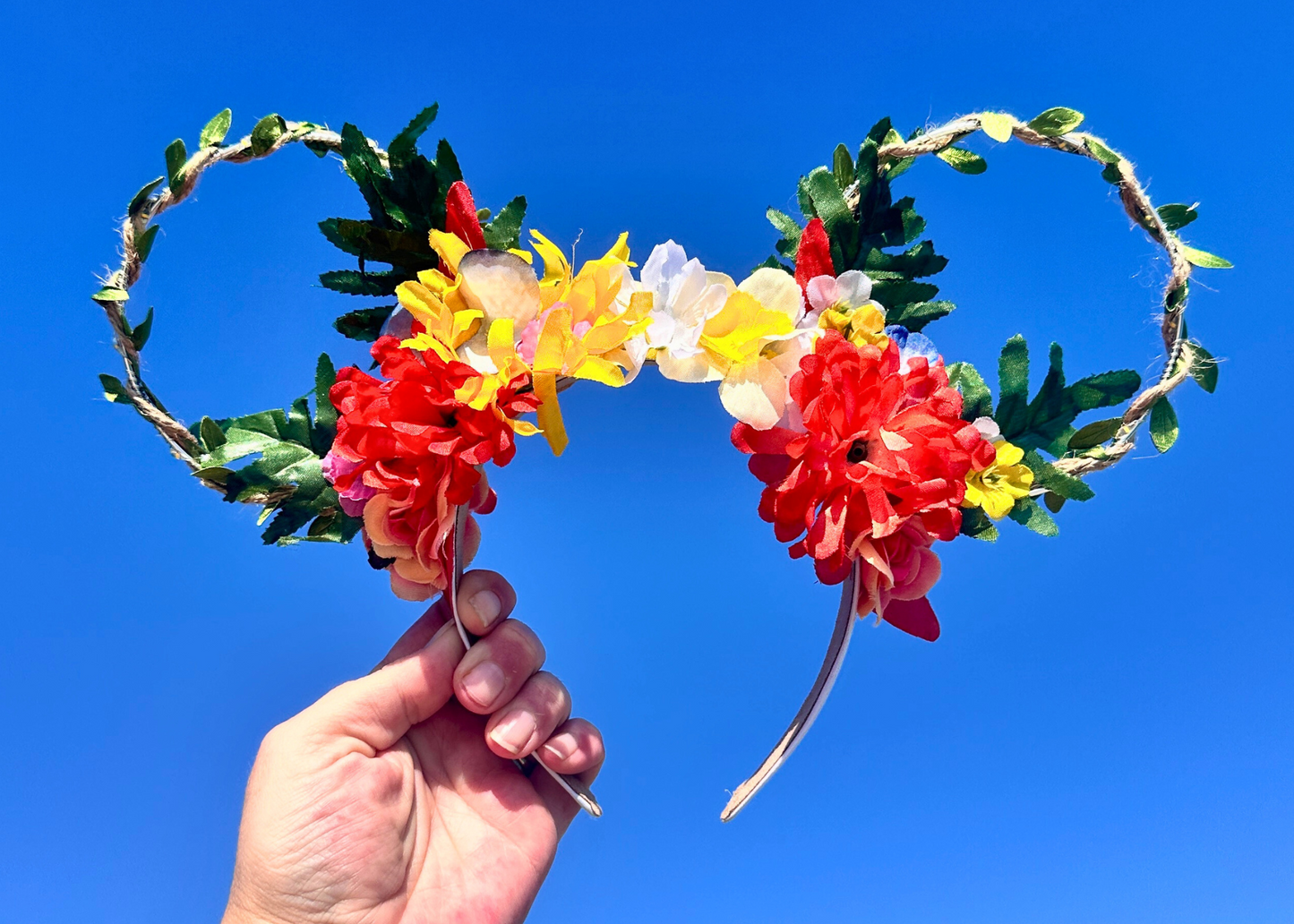 Summer Fun Floral Light Up Mouse Ears