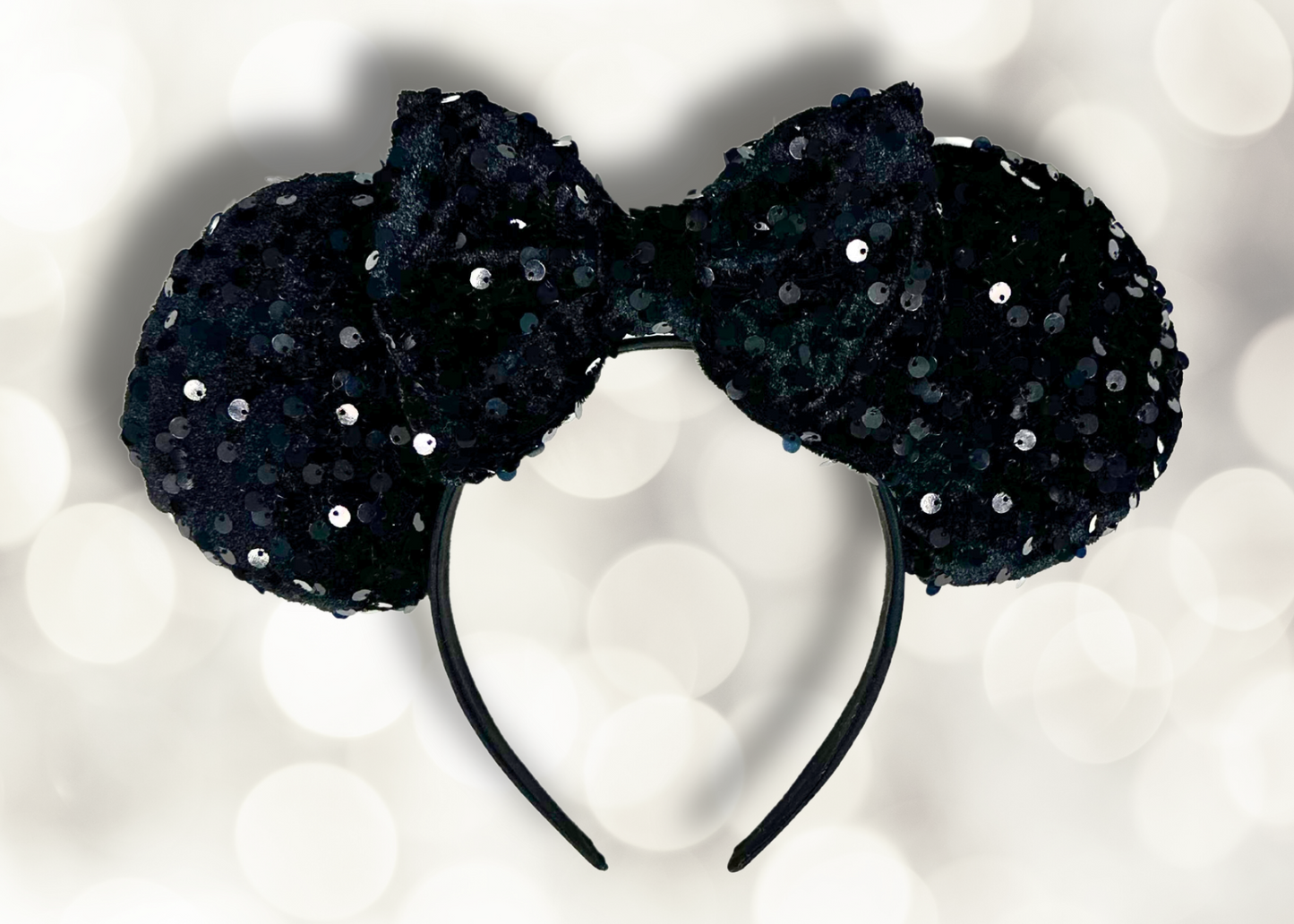 Black and White NYE Tuxedo Mouse Ears Headband