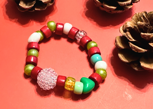 Christmas Red and Green Bracelet