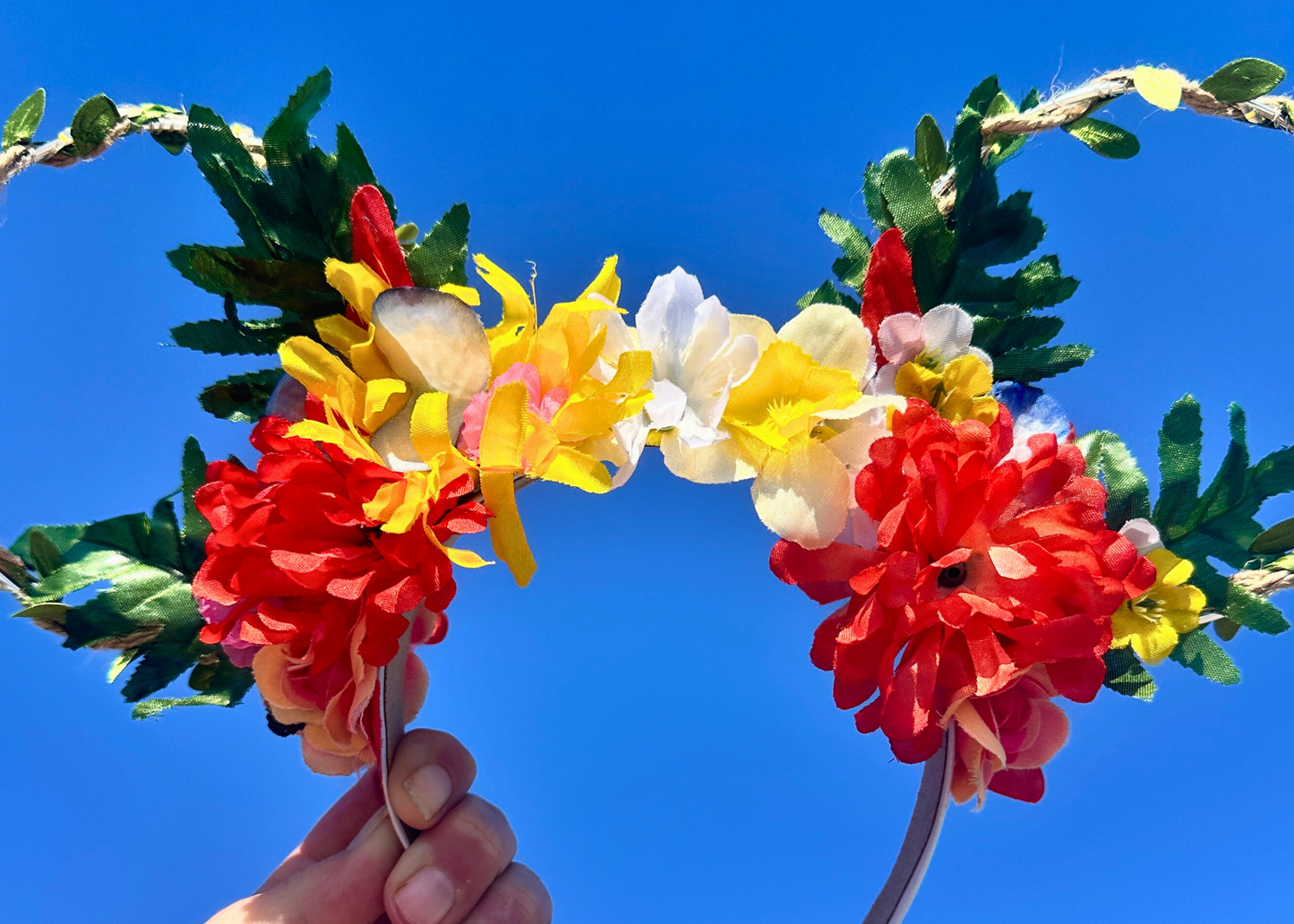 Summer Fun Floral Light Up Mouse Ears