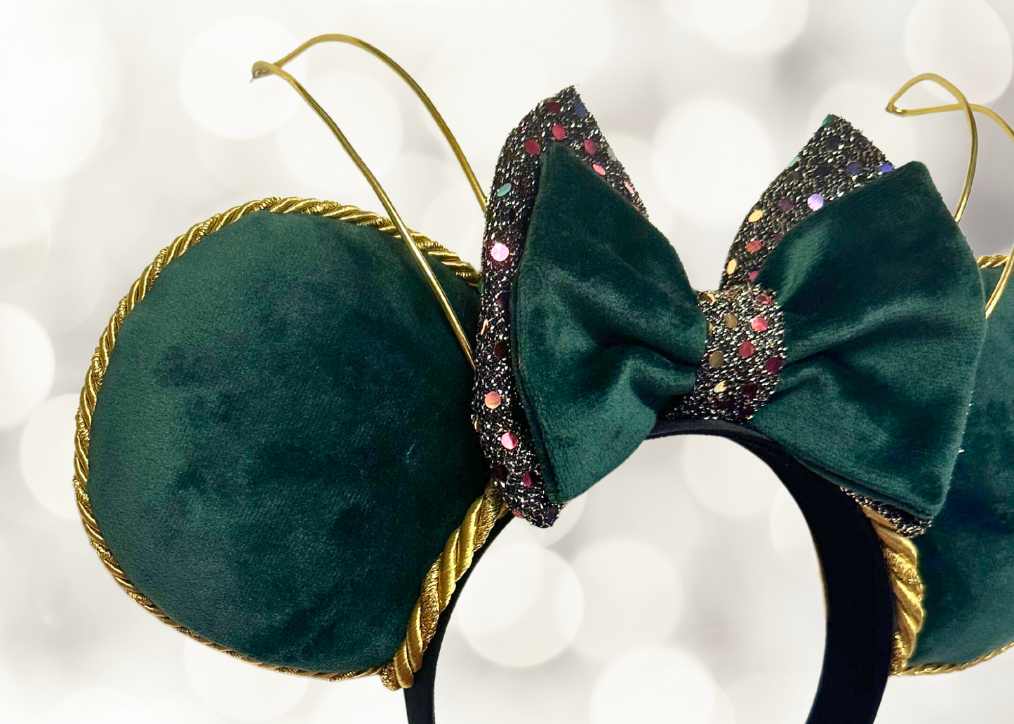 God of Mischief Inspired Green Velvet Mouse Ears