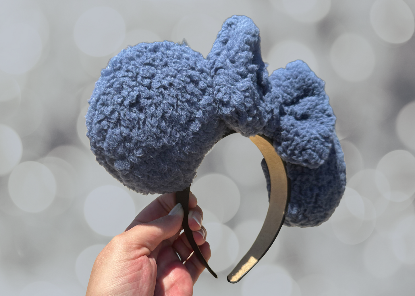 Blue Sherpa Mouse Ears