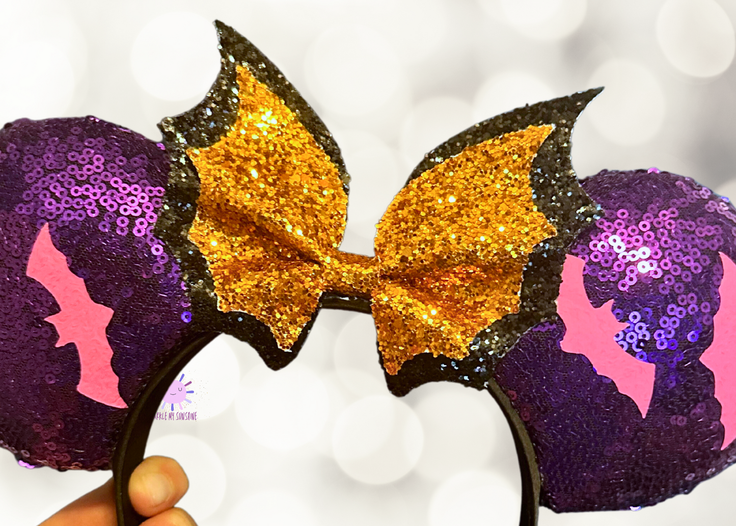 Glow in the Dark Bats Mouse Ears