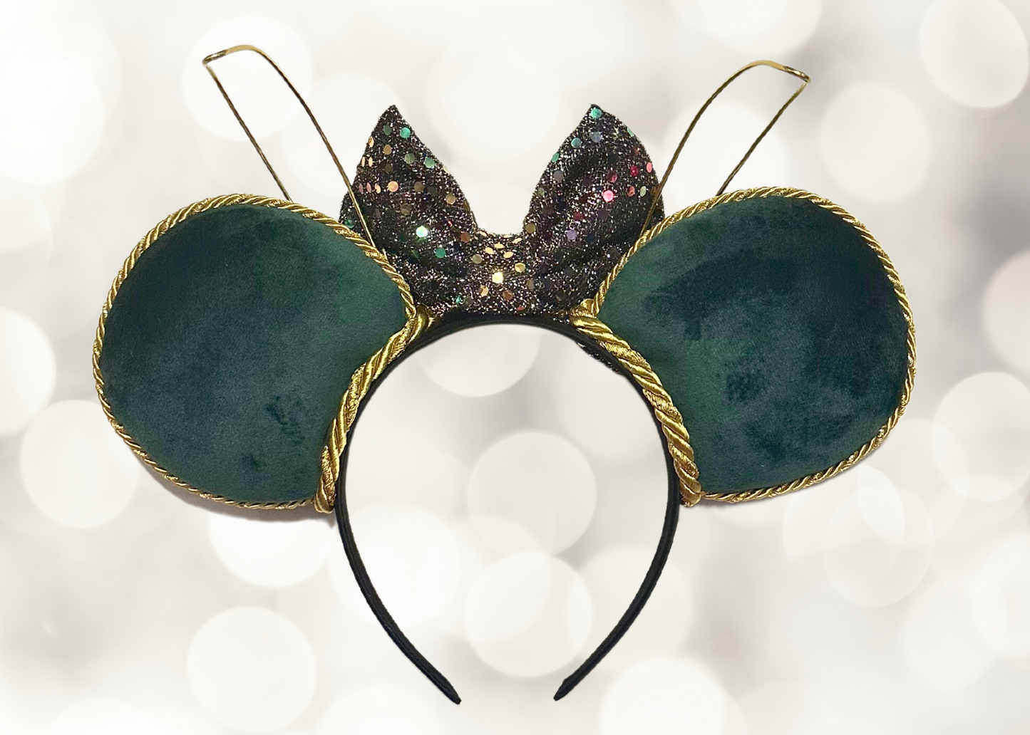 God of Mischief Inspired Green Velvet Mouse Ears