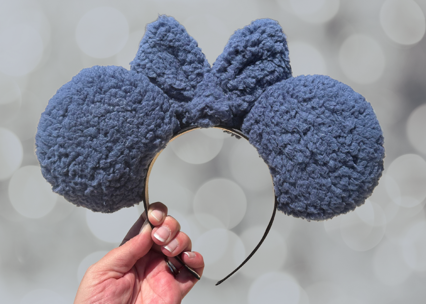 Blue Sherpa Mouse Ears