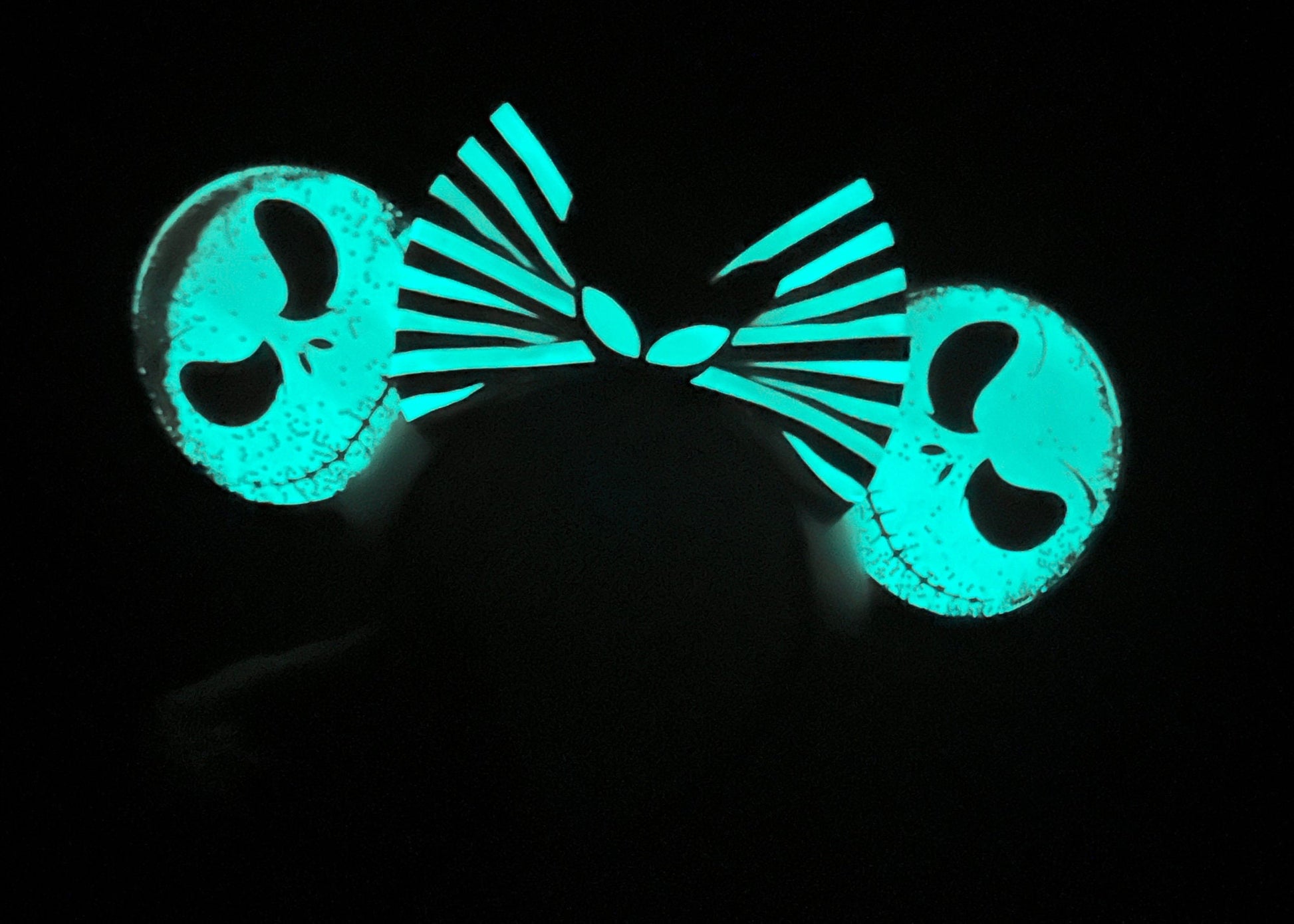 Jack Skellington Halloween Disney Ears, Glow in the Dark Mickey Ears, Oogie Boogie Party Minnie Ears, Nightmare Before Christmas Headband