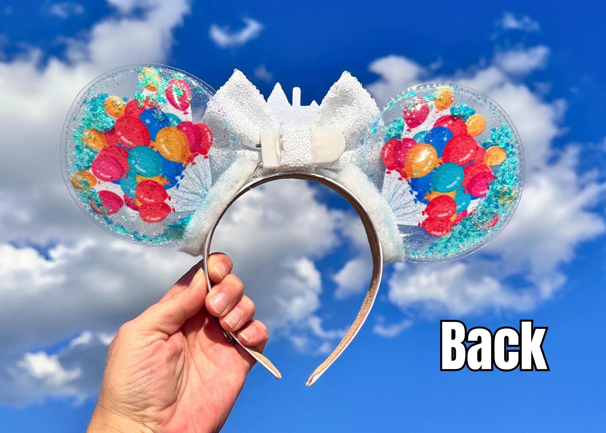 Up Balloon House inspired Disney Mickey Ears, Animal Kingdom Glitter Sequin Minnie Ears, Carl and Ellie, Adventure is Out There, Grape Soda