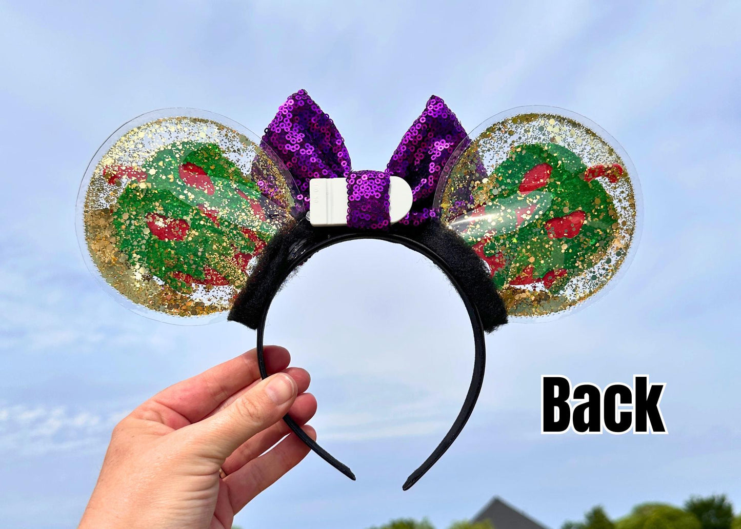 Snow White Evil Queen Poison Apple Disney Villain Mickey Ears Mouse Headband, Wicked Queen Minnie Ears, Halloween Costume, Seven Dwarfs