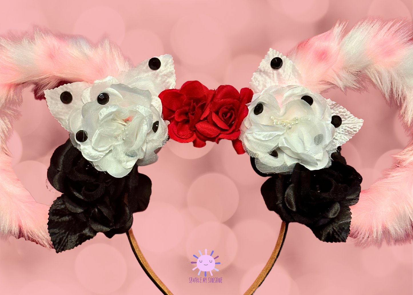 Cruella Floral Wire Light Up Mouse Ears