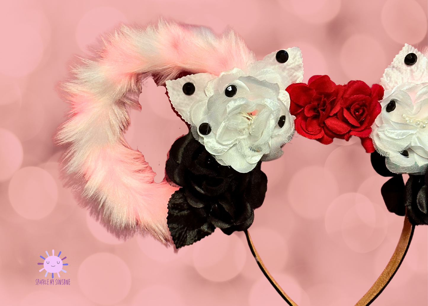 Cruella Floral Wire Light Up Mouse Ears