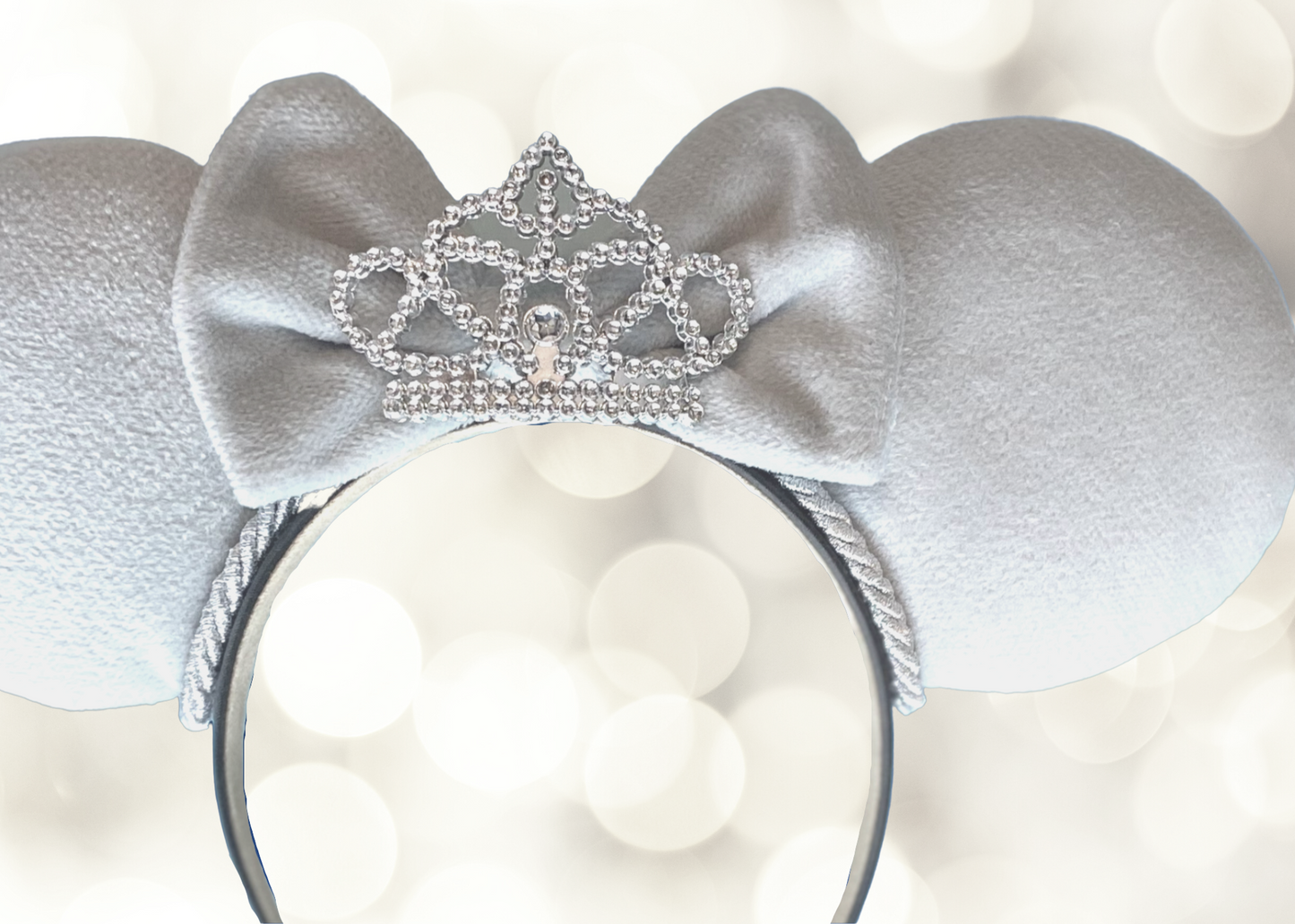 Cinderella Inspired Gray Velvet Princess Mouse Ears