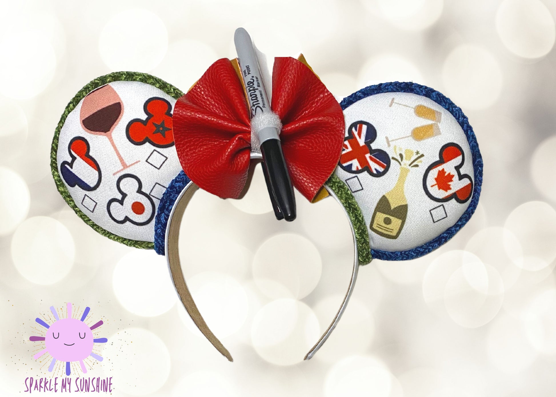 SparkleMySunshine Around The World Disney Epcot Inspired Mouse Ears