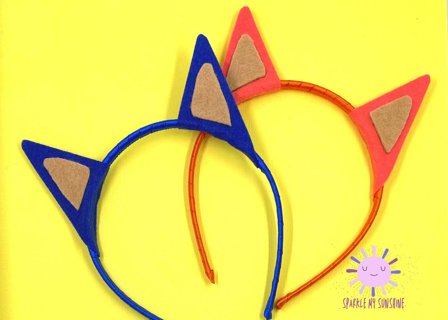 Bluey and Bingo Inspired Disney Headband | Blue Bow Birthday Headband | Orange Headband | Halloween Costumes