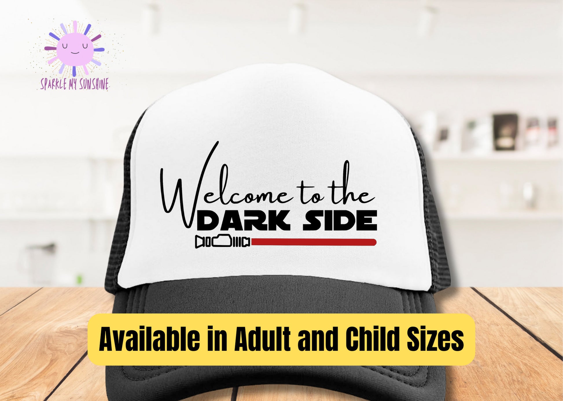 Star Wars Disney Hat, Adult Trucker Snapback Hat, Boy Girl Disneyland Vacation Hat, Darth Vader Hat, Clone Wars, Mickey Ears Hat, Gift