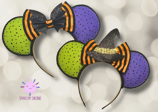 Halloween Disney Ears, Bat Bow Mickey Ears Headband, Witch Hat Minnie Ears, Not So Scary, Boo to You, Haunted Mansion Ears, Tower of Terror