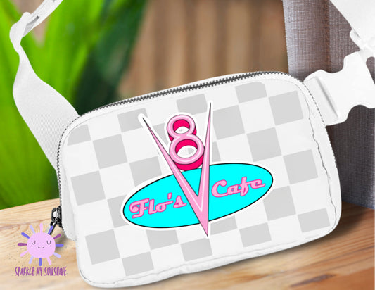 Flo's Cafe Cars Inspired Disney Fanny Pack, Lightning McQueen Belt Bag, Disneyland Purse, Pixar Accessories, Radiator Springs Crossbody Bag